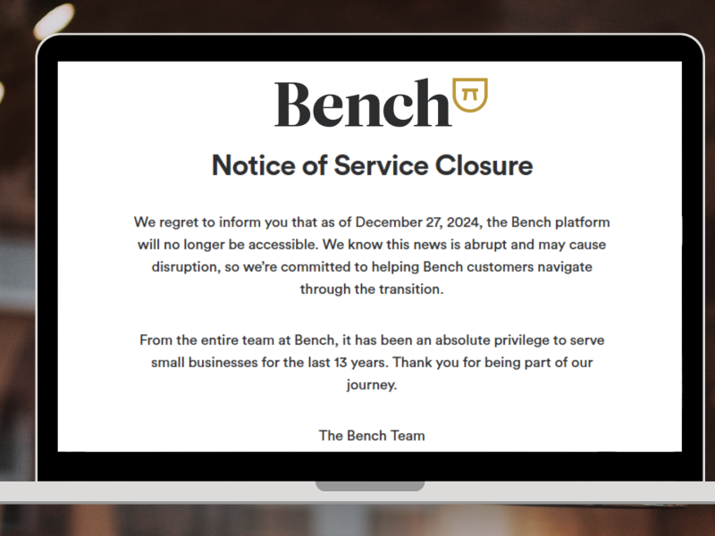 Bench Accounting Shuts Down: What It Means for Content Creators and How to Move Forward