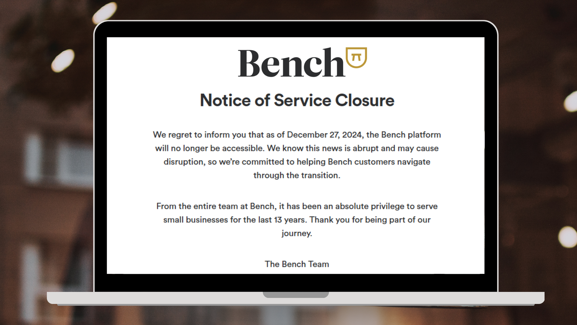 Bench Accounting Shuts Down: What It Means for Content Creators and How to Move Forward